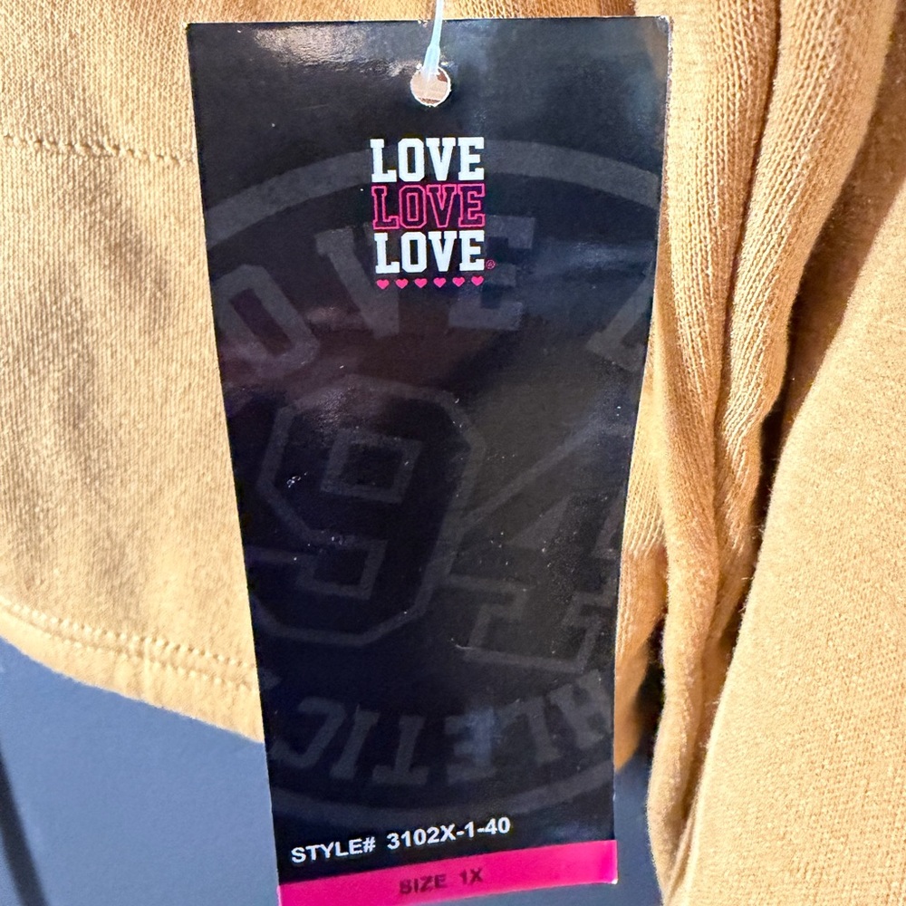 Love Love Love Athletic 94" brand crop sweatshirt. NWT - Picture 6 of 6